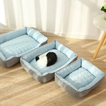 Niche glacée pour chiens et chats, en soie glacée rafraîchissante, pour l'été, tailles S, M, L