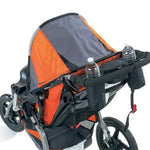 Sac suspendu arrière pour poussette, sac pour biberon et tasse, noir, rouge