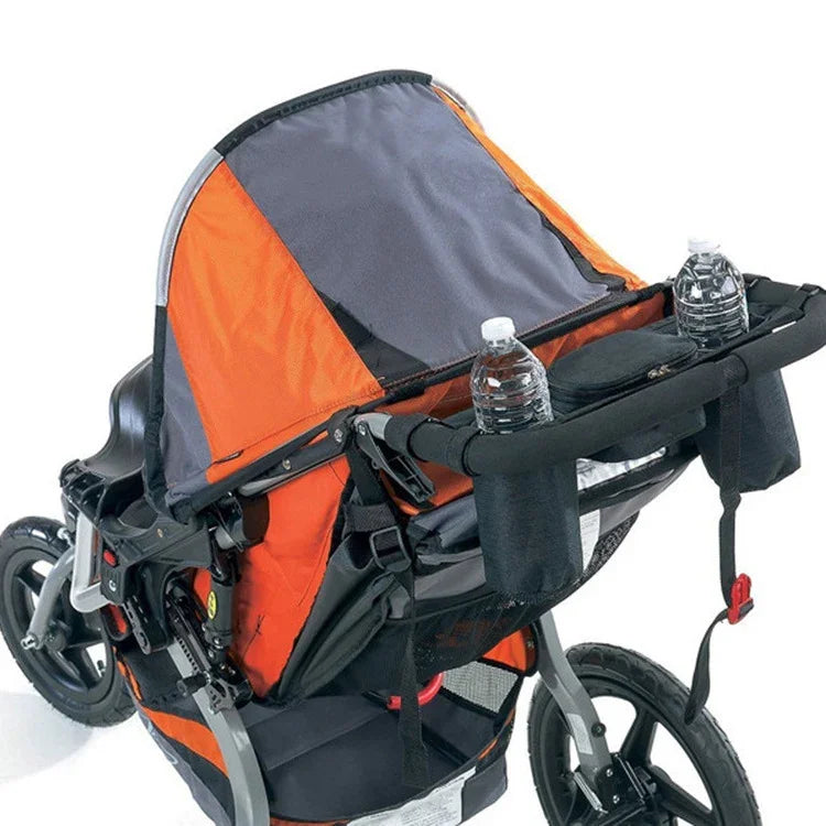 Sac suspendu arrière pour poussette, sac pour biberon et tasse, noir, rouge