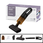K9T 6W 3000 Pa Aspirateur portatif sans fil anti-acariens, K9T (Noir), K9T (Blanc)