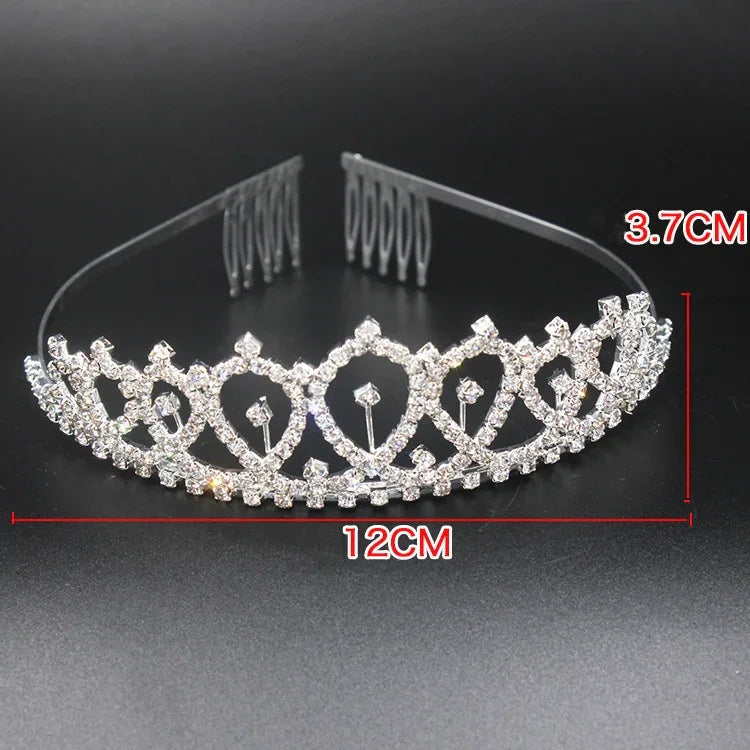 WM-02 Crystal Diamond Birthday Party Wedding Updo Crown, Color: Gold Queen Set1, Silver, Gold, Rose Gold, AB Diamond, Gold Queen, AB Silver Queen, Silver Queen, Rose Gold Queen, Golden Queen, Silver Girl, AB Gold Girl, Gold Girl, Rose Gold Girl