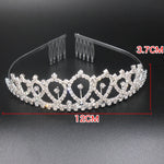 Couronne de chignon de fête d'anniversaire WM-02 en cristal diamant, Couleur : Or Reine Set1, Argent, Or, Or Rose, Diamant AB, Reine Or, Reine Argent AB, Reine Argent, Reine Or Rose, Reine Dorée, Fille Argent, Fille Or AB, Fille Or, Fille Or Rose