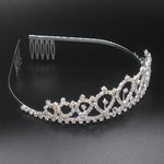 Couronne de chignon de fête d'anniversaire WM-02 en cristal diamant, Couleur : Or Reine Set1, Argent, Or, Or Rose, Diamant AB, Reine Or, Reine Argent AB, Reine Argent, Reine Or Rose, Reine Dorée, Fille Argent, Fille Or AB, Fille Or, Fille Or Rose