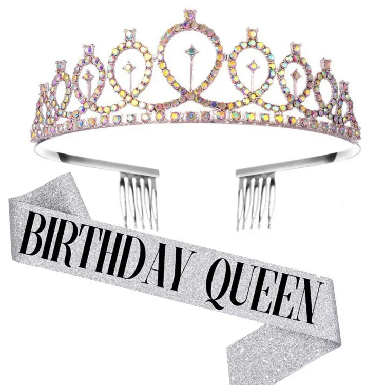 WM-02 Crystal Diamond Birthday Party Wedding Updo Crown, Color: Gold Queen Set1, Silver, Gold, Rose Gold, AB Diamond, Gold Queen, AB Silver Queen, Silver Queen, Rose Gold Queen, Golden Queen, Silver Girl, AB Gold Girl, Gold Girl, Rose Gold Girl