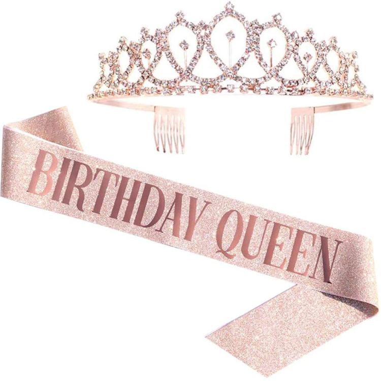 Couronne de chignon de fête d'anniversaire WM-02 en cristal diamant, Couleur : Or Reine Set1, Argent, Or, Or Rose, Diamant AB, Reine Or, Reine Argent AB, Reine Argent, Reine Or Rose, Reine Dorée, Fille Argent, Fille Or AB, Fille Or, Fille Or Rose