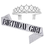 Couronne de chignon de fête d'anniversaire WM-02 en cristal diamant, Couleur : Or Reine Set1, Argent, Or, Or Rose, Diamant AB, Reine Or, Reine Argent AB, Reine Argent, Reine Or Rose, Reine Dorée, Fille Argent, Fille Or AB, Fille Or, Fille Or Rose