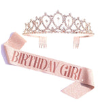 Couronne de chignon de fête d'anniversaire WM-02 en cristal diamant, Couleur : Or Reine Set1, Argent, Or, Or Rose, Diamant AB, Reine Or, Reine Argent AB, Reine Argent, Reine Or Rose, Reine Dorée, Fille Argent, Fille Or AB, Fille Or, Fille Or Rose