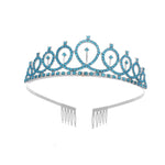 Couronne de chignon de fête d'anniversaire WM-02 en cristal diamant, Couleur : Or Reine Set1, Argent, Or, Or Rose, Diamant AB, Reine Or, Reine Argent AB, Reine Argent, Reine Or Rose, Reine Dorée, Fille Argent, Fille Or AB, Fille Or, Fille Or Rose