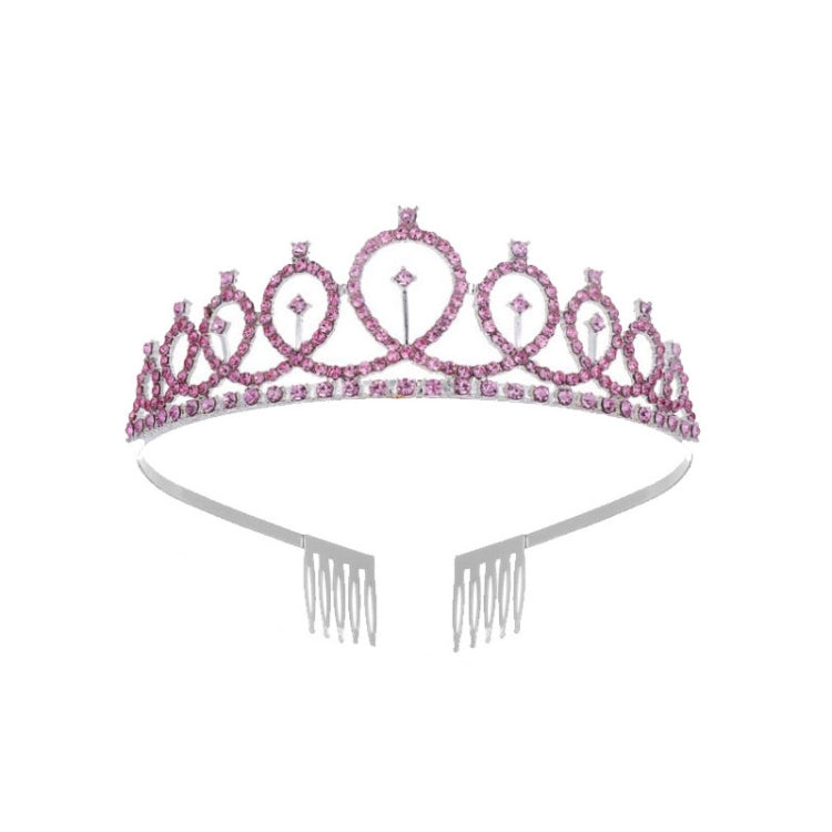 Couronne de chignon de fête d'anniversaire WM-02 en cristal diamant, Couleur : Or Reine Set1, Argent, Or, Or Rose, Diamant AB, Reine Or, Reine Argent AB, Reine Argent, Reine Or Rose, Reine Dorée, Fille Argent, Fille Or AB, Fille Or, Fille Or Rose