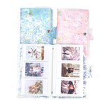 Album photo en PVC CAIUL 3 pouces, livre commémoratif de grande capacité, sable violet, sable rose, sable bleu, étoiles dorées, marguerite mignonne