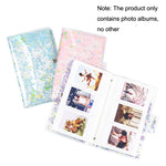 Album photo en PVC CAIUL 3 pouces, livre commémoratif de grande capacité, sable violet, sable rose, sable bleu, étoiles dorées, marguerite mignonne