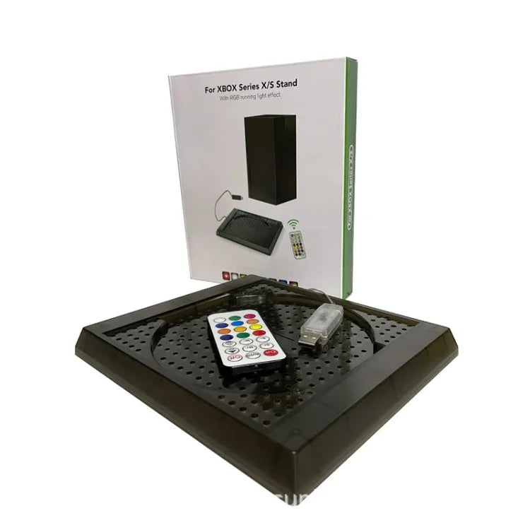 Base de refroidissement Game Console Symphony pour Microsoft Xbox Series X/S, Base de refroidissement RGB