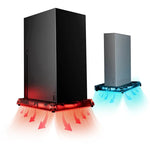 Base de refroidissement Game Console Symphony pour Microsoft Xbox Series X/S, Base de refroidissement RGB