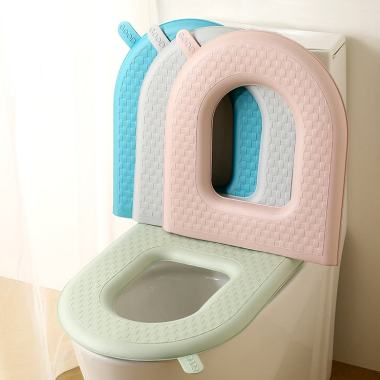 Siège de toilette épais, imperméable et lavable, Vert, Gris