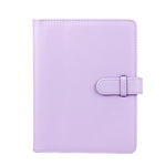 Album photo rétro en cuir PU 3 pouces, livre commémoratif de stockage de photos, blanc, rose, violet, bleu, noir, marron