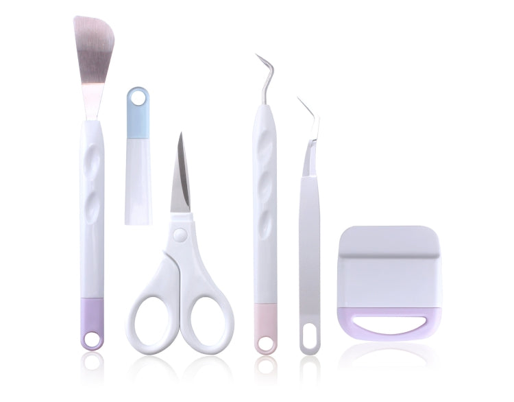 Ensemble d'Outils de Désherbage en Vinyle Outils DIY Silhouette Gaufrés Gravure, 5 en 1, 5 en 1+Tapis de Découpe, 5 en 1+Recycleur+Sac, 6 en 1+Recycleur+Sac, 5 en 1+Recycleur+Porte-Stylo