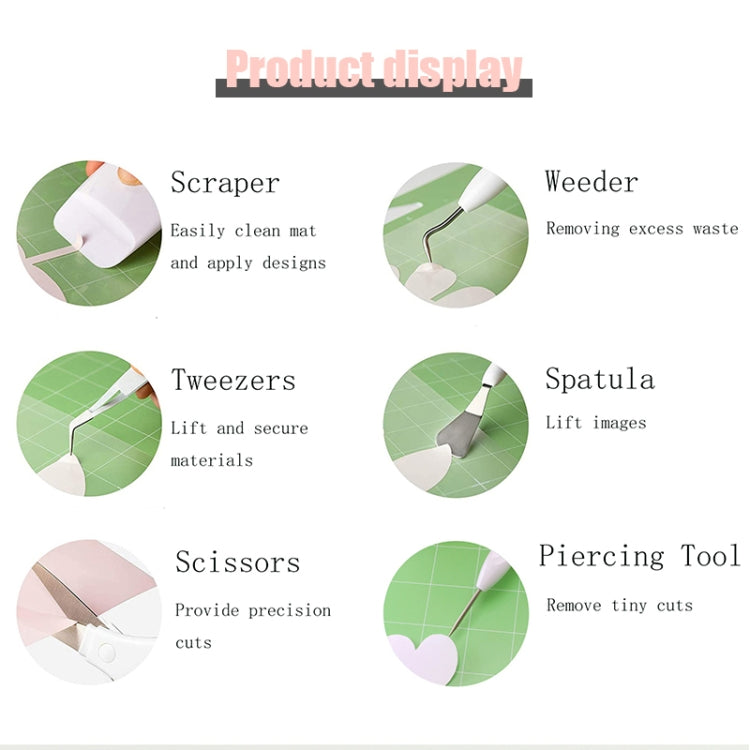 Vinyl Weeding Tool Set DIY Silhouette Embossed Engraving Tool, 5 In 1, 5 In 1+Cutting Pad, 5 In 1+Recycler+Bag, 6 In 1+Recycler+Bag, 5 In 1+Recycler+Pen Holder