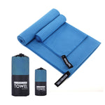 Serviette de sport absorbante à séchage rapide en microfibre, serviette de bain, 40x80cm, 76x152cm