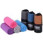 Serviette de sport absorbante à séchage rapide en microfibre, serviette de bain, 40x80cm, 76x152cm