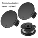2 pièces GK04 couvercle de bobine pour tondeuse sans fil Greenworks, vert, noir