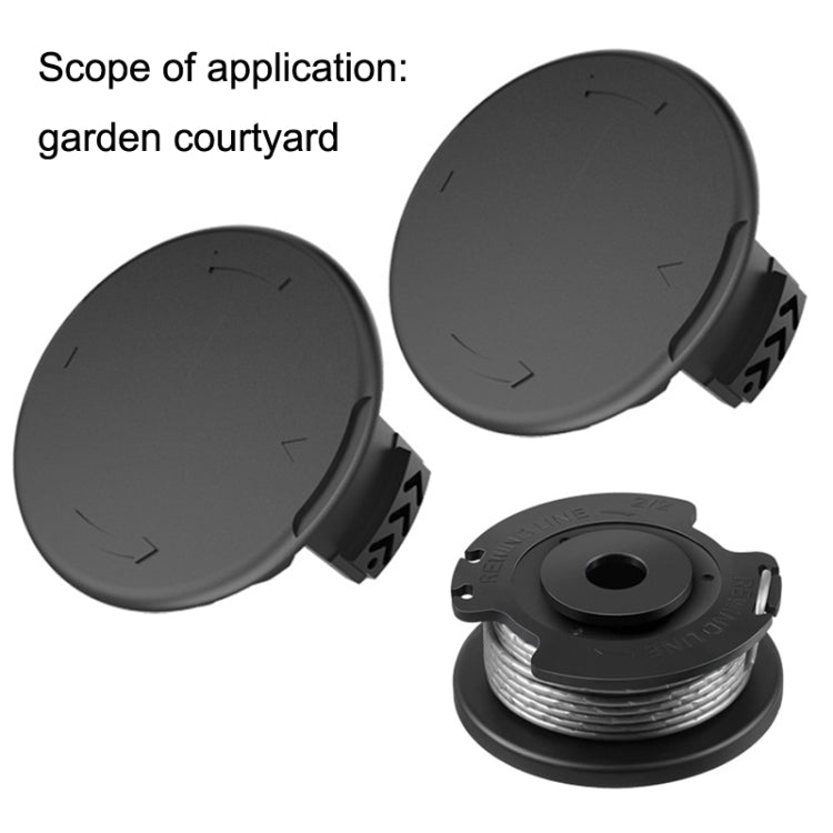 2 pièces GK04 couvercle de bobine pour tondeuse sans fil Greenworks, vert, noir