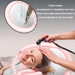 Bassin de lavage pour cheveux inclinable pour femmes enceintes et personnes âgées, Noir, Rose, Rose+Poche de vidange, Noir+Poche de vidange