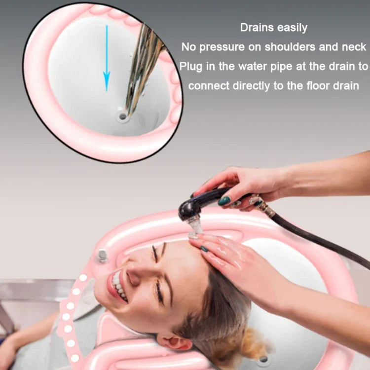 Bassin de lavage pour cheveux inclinable pour femmes enceintes et personnes âgées, Noir, Rose, Rose+Poche de vidange, Noir+Poche de vidange