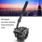 Trépied pour appareil photo reflex QingZhuangShiDai Q90 avec poignée d'amortissement et stabilisateur pour prise de vue d'oiseaux et téléobjectif, Q90