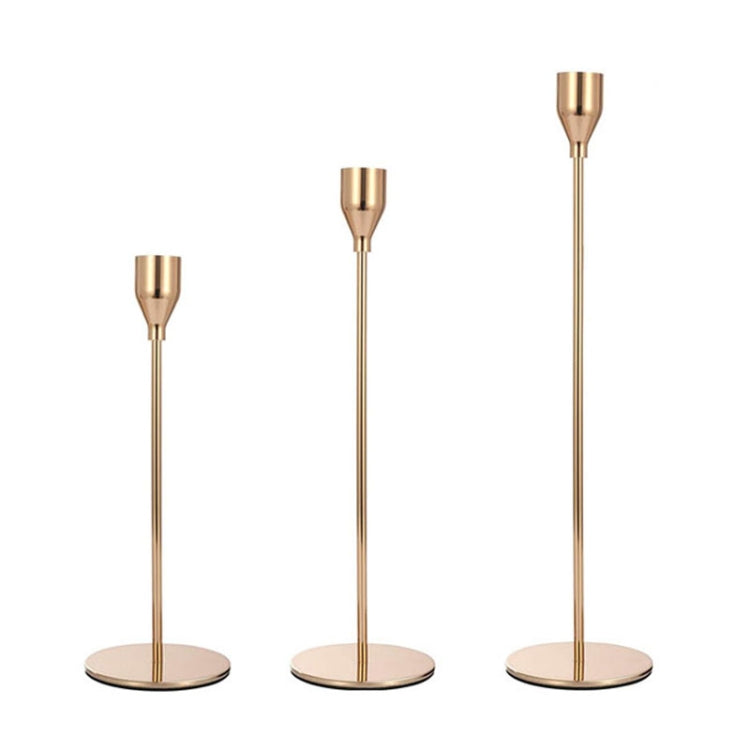 3 Pièces / Lot Bougeoir en fer forgé pour décoration de mariage, Style : 3 Pièces / Lot Fond épais (Rose Rouge), 3 Pièces / Lot Fond épais (Argent), 3 Pièces / Lot Fond fin (Noir), 3 Pièces / Lot Fond fin (Or Imitation), 3 Pièces / Lot Fond fin (Argent)