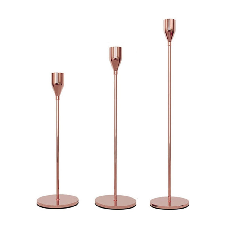3 Pièces / Lot Bougeoir en fer forgé pour décoration de mariage, Style : 3 Pièces / Lot Fond épais (Rose Rouge), 3 Pièces / Lot Fond épais (Argent), 3 Pièces / Lot Fond fin (Noir), 3 Pièces / Lot Fond fin (Or Imitation), 3 Pièces / Lot Fond fin (Argent)