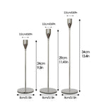 3 Pièces / Lot Bougeoir en fer forgé pour décoration de mariage, Style : 3 Pièces / Lot Fond épais (Rose Rouge), 3 Pièces / Lot Fond épais (Argent), 3 Pièces / Lot Fond fin (Noir), 3 Pièces / Lot Fond fin (Or Imitation), 3 Pièces / Lot Fond fin (Argent)