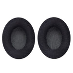 2 oreillettes de casque en mousse respirante pour Sennheiser HD200 Pro, spécifications : plissé, velours, protéines