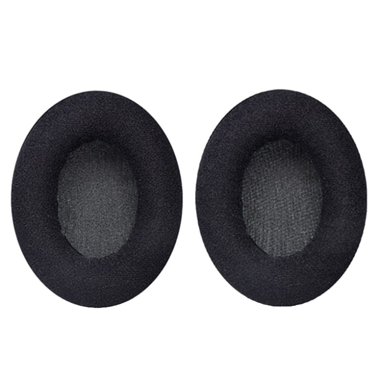 2 oreillettes de casque en mousse respirante pour Sennheiser HD200 Pro, spécifications : plissé, velours, protéines