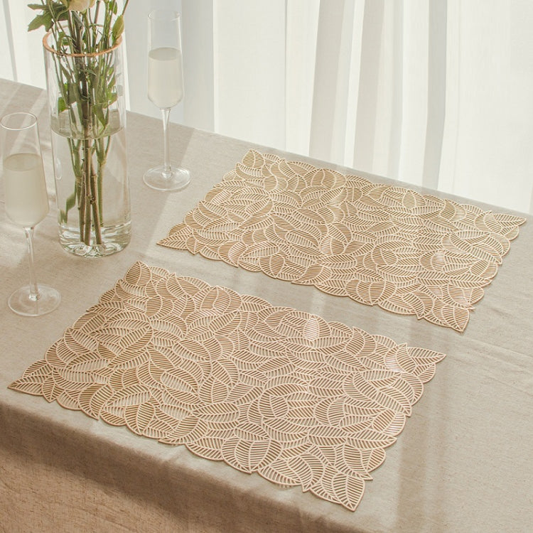 Napperon isolant durable en PVC creux pour table, or, argent, cuivre