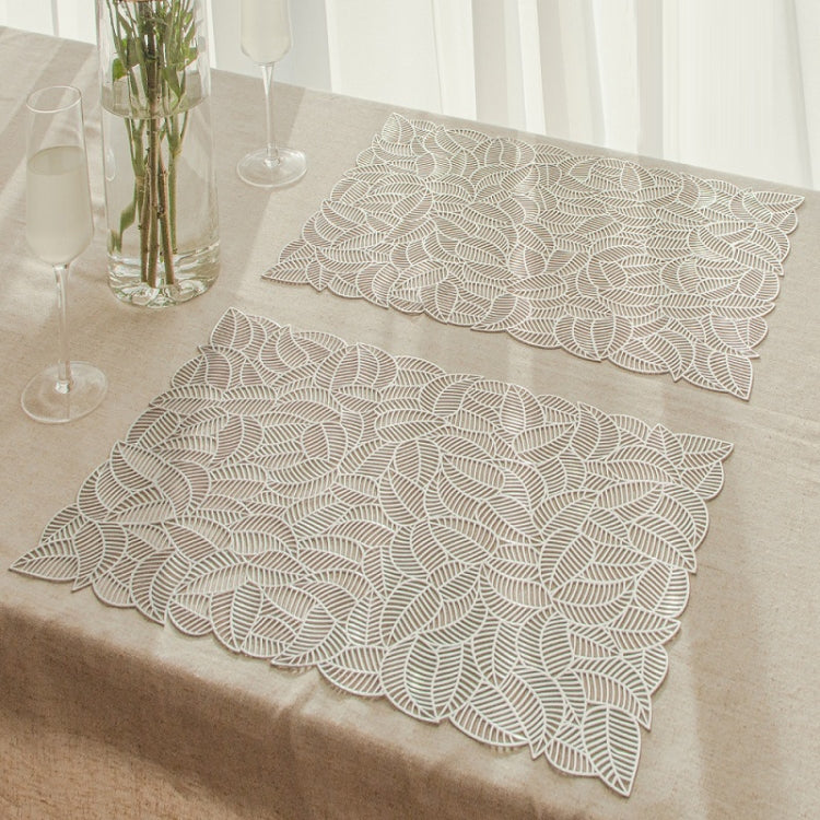 Napperon isolant durable en PVC creux pour table, or, argent, cuivre