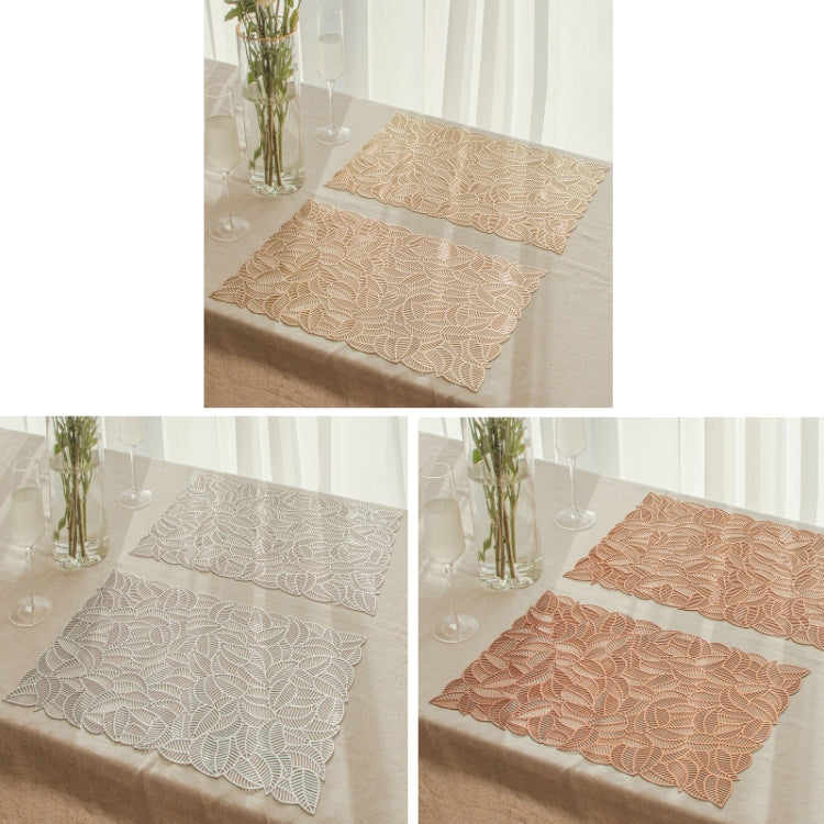 Napperon isolant durable en PVC creux pour table, or, argent, cuivre