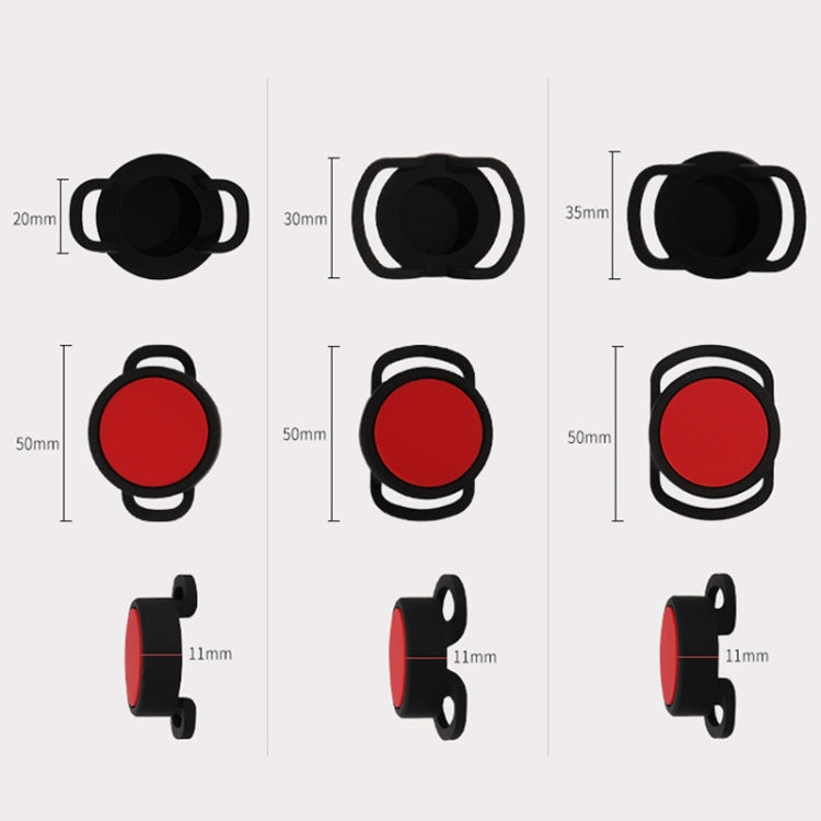 2 coques de protection en silicone anti-perte pour AirTag 2e génération / AirTag 1re génération, 24mm, 30mm, 35mm