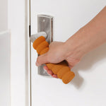 2 caches anti-collision antistatiques pour poignée de porte de chambre, 13,5 x 3,5 cm