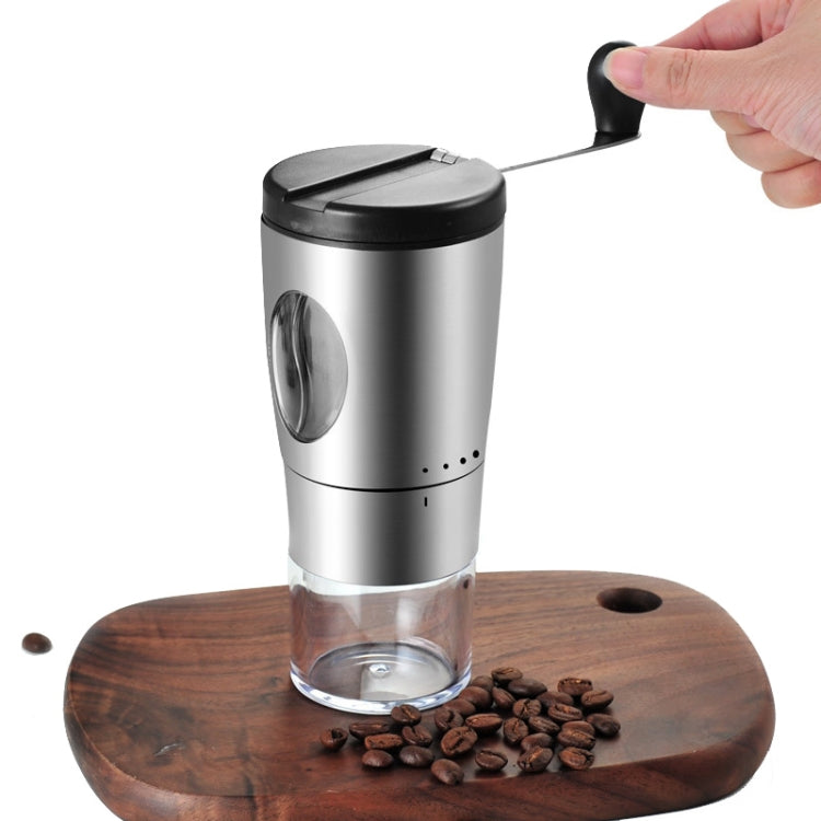 Moulin à café manuel, petite machine à café portable domestique, en acier inoxydable