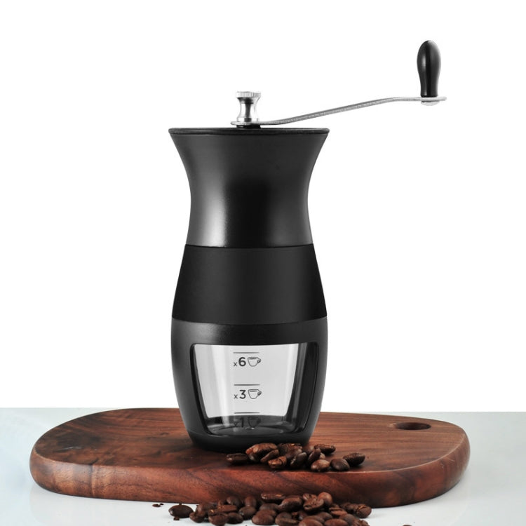 Machine à Café Portable Domestique avec Broyeur à Grain Manuel, Noir
