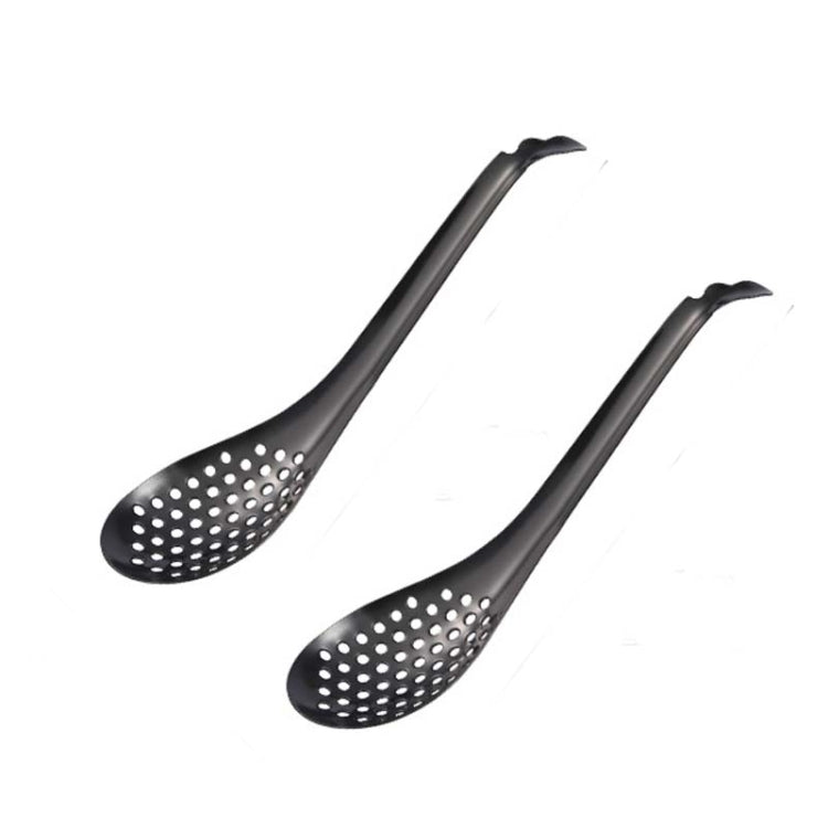 2 passoires à caviar en acier inoxydable 304, petites cuillères de cuisine moléculaire, couleur vraie, dorée, or rose, colorées, noires