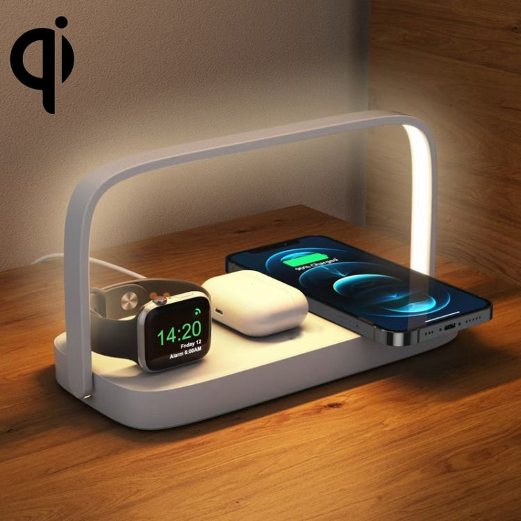 Chargeur sans fil UD10 pour téléphone portable avec petite veilleuse, pour iPhone 12/13 et iWatch et AirPods, UD10 3 en 1