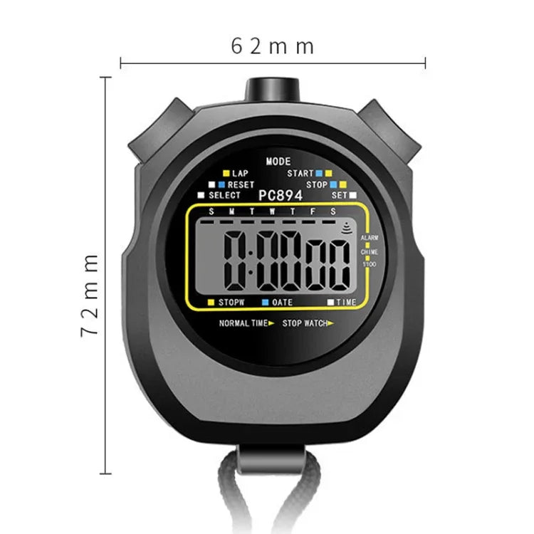 Chronomètre électronique PC894, minuterie pour sport, fitness, entraînement, arbitre, PC894