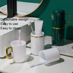 JM043 Lot de gobelets de bain de bouche pour la maison, ensemble de tasses à brosse à dents portable pour couple, style : 2 tasses vert foncé, 2 tasses noir, 2 tasses blanc, 3 tasses vert foncé, 3 tasses noir, 3 tasses blanc