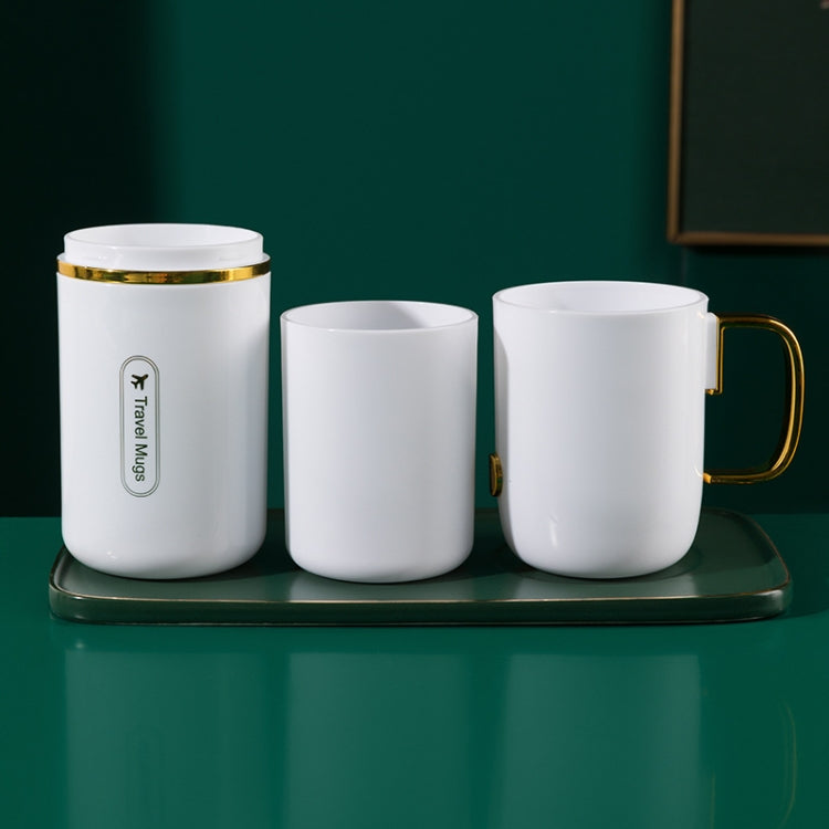 JM043 Lot de gobelets de bain de bouche pour la maison, ensemble de tasses à brosse à dents portable pour couple, style : 2 tasses vert foncé, 2 tasses noir, 2 tasses blanc, 3 tasses vert foncé, 3 tasses noir, 3 tasses blanc