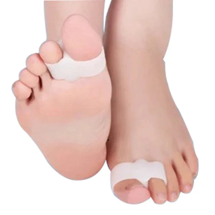 Écarteur d'orteils double anneau pour podologie, 5 paires double anneau