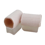 Correcteur d'hallux valgus en tube de viscose à fibres, séparateur d'orteils, Grande taille (1 paire), Petite taille (1 paire)