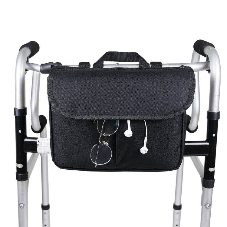 MTP-682 Sac de rangement suspendu pour fauteuil roulant, sac de rangement pour déambulateur de rééducation, MTP-682 Noir