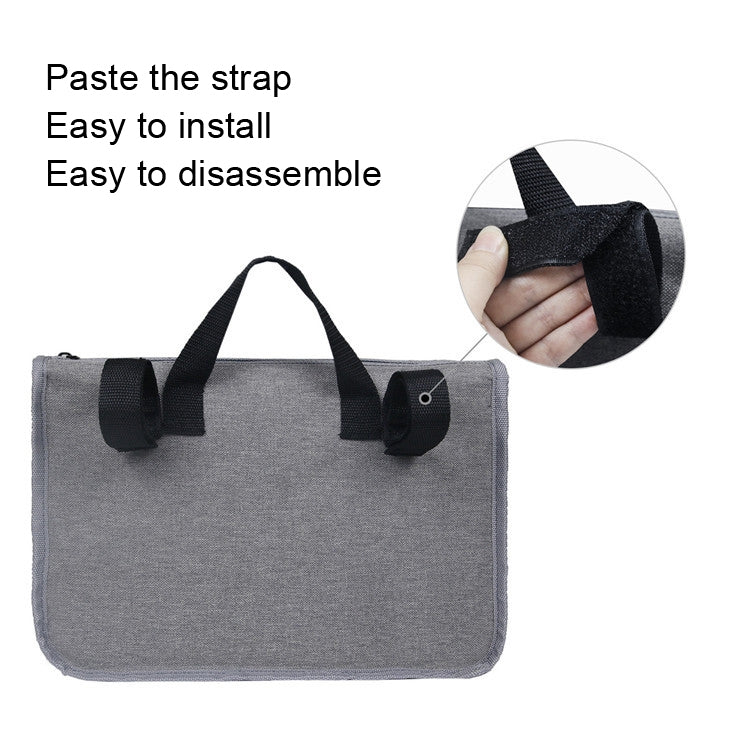 MTP-682 Sac de rangement suspendu pour fauteuil roulant, sac de rangement pour déambulateur de rééducation, MTP-682 Noir