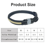 Collier lumineux LED rechargeable, résistant à l'usure et étanche pour animaux de compagnie, Taille :, TP, P, M, G
